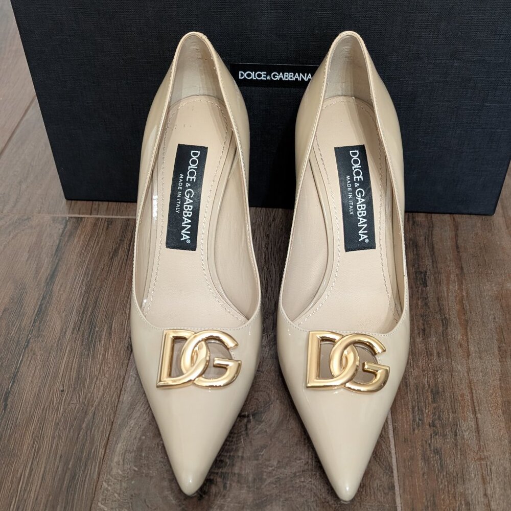 Dolce & Gabbana Cappuccino/Beige Pump